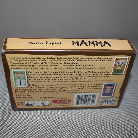 3/$55❤️new sealed Mario Papini's MAMMA card game 2006 Z-MAN ZUGAMES ZMG 4034 - Picture 2 of 5